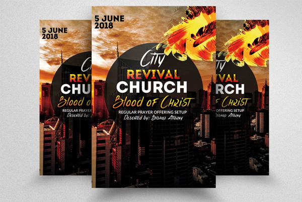 City Revival Church Flyers