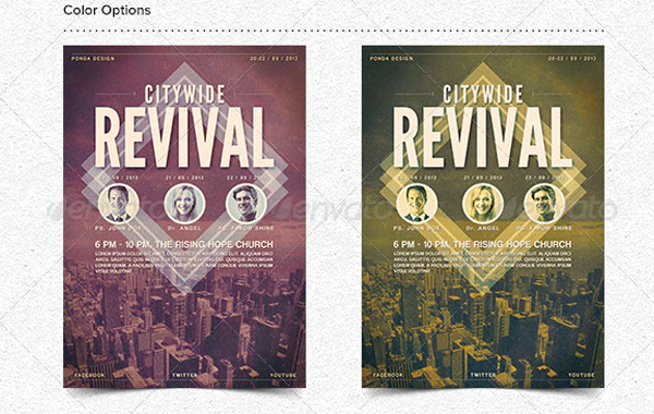 Citywide Best Revival Flyer Templates