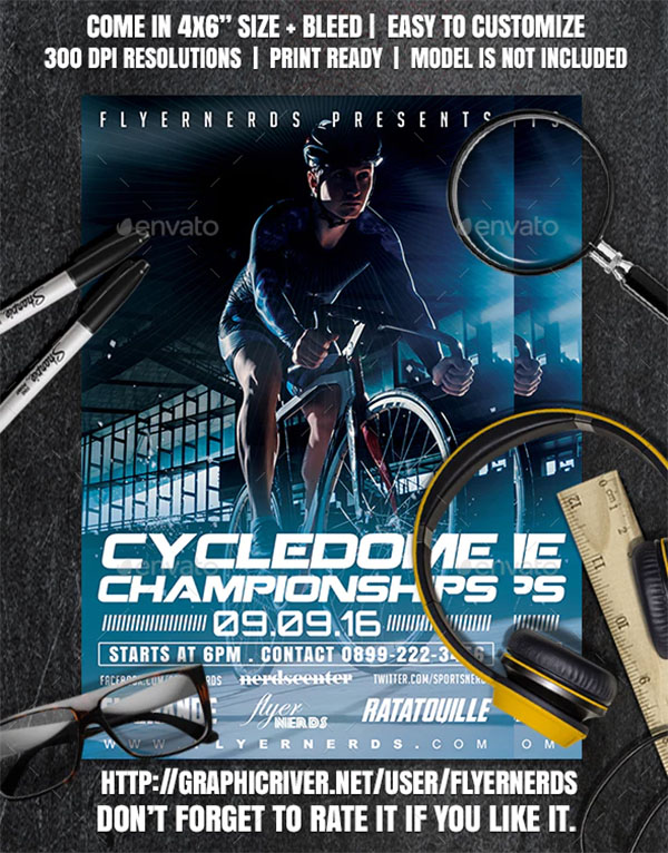 Cycledome Championships Sports Flyer