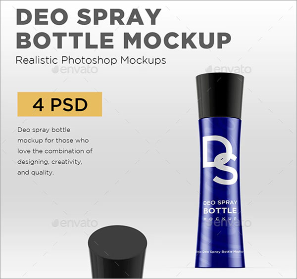 Deo Spray Bottle Mockup