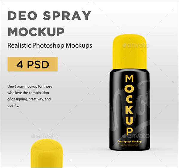 Deo Spray PSD Mockup