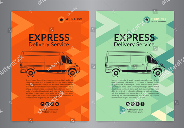 Express Delivery Service Flyer