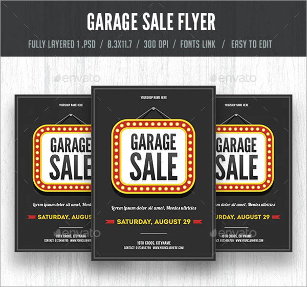 Garage PSD Sale Flyer and Poster