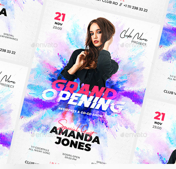 Grand Opening Club Flyer