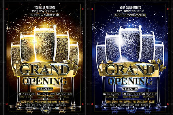 Grand Opening Commercial PSD Flyer