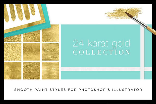 Liquid Gold Paint Textures and Styles