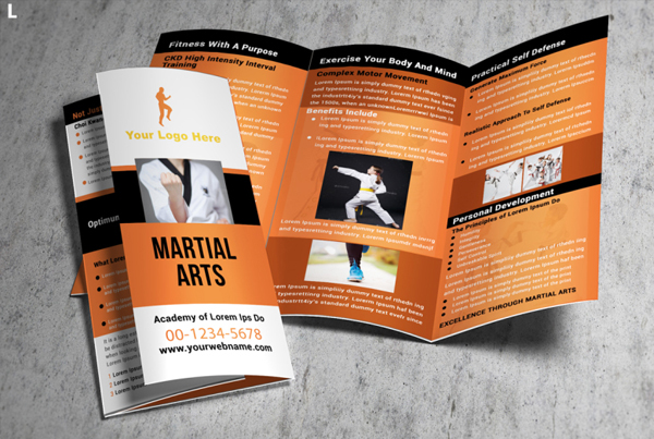 Martial Arts Trifold Brochure