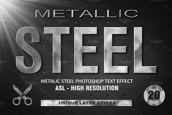 Metal Photoshop Layer Styles