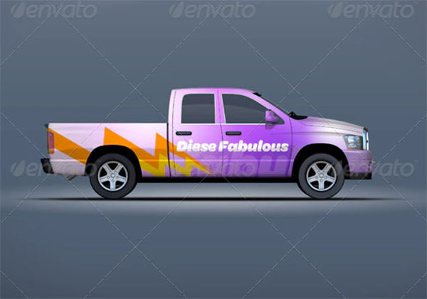 Mock-up For Pickup & Truck Vehicles