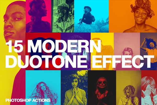 Modern Colors Duotone Effect Action