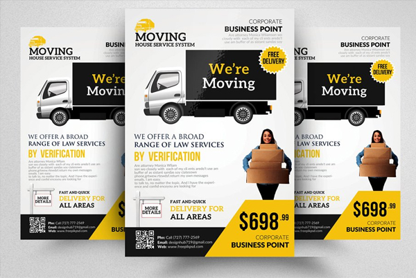 Moving House Service Flyer Template