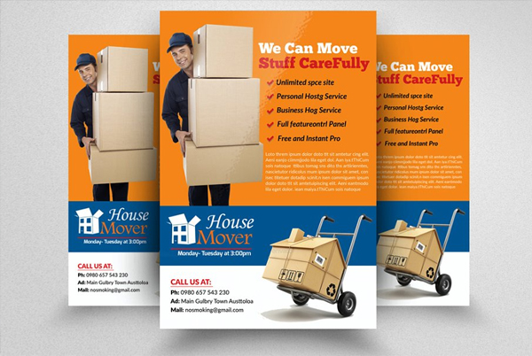 Moving House Services Flyers
