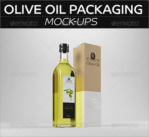 Olive Oil Packaging Mockup