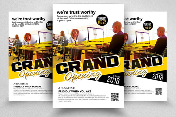 PSD Grand Opening Flyer Template