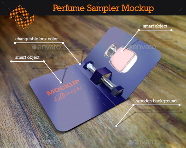 Perfume Sampler Mockup