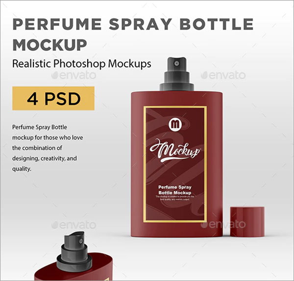 Perfume Spray Bottle Mockup