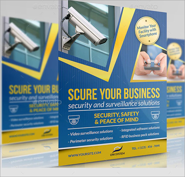 Professional Security System Flyer Template