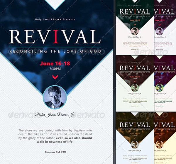 Revival Church Flyer Template