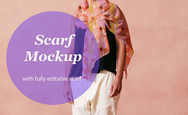 47+ Scarf Mockups - Free & Premium Photoshop Vector Downloads