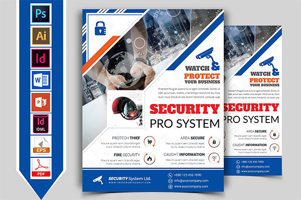 Security System Photoshop Flyer