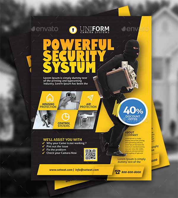 Security Systems Flyer Template