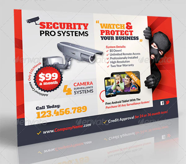 Security Systems PSD Flyer Template
