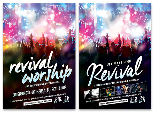 Simple Revival Church Flyer Template