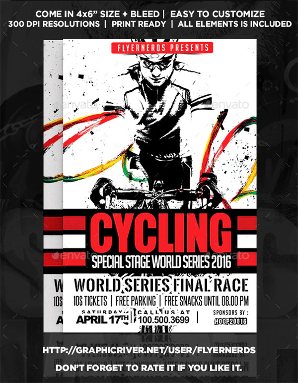 Special Stage Cycling Championships Sports Flyer