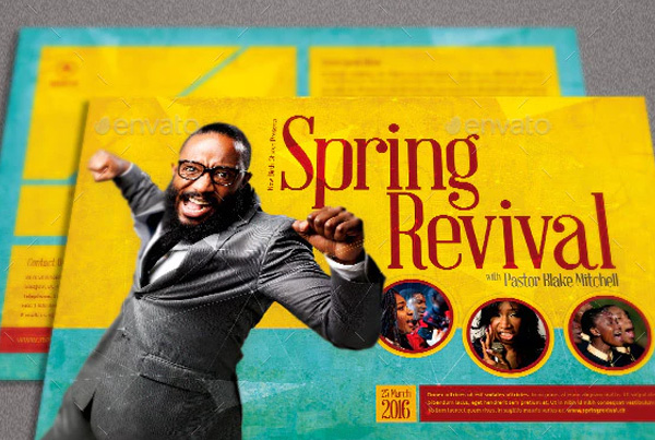 Spring Revival Church Flyer Template