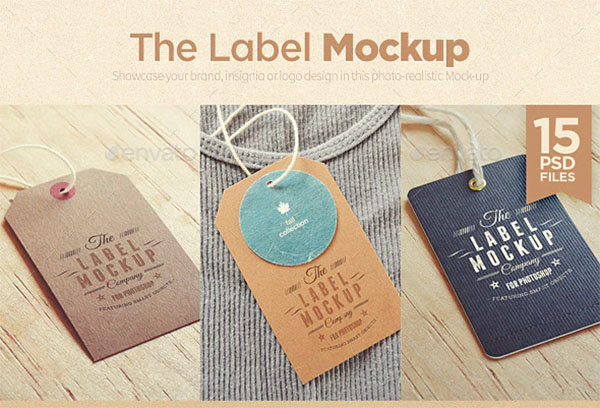 Tags Labels Logo Mock-up