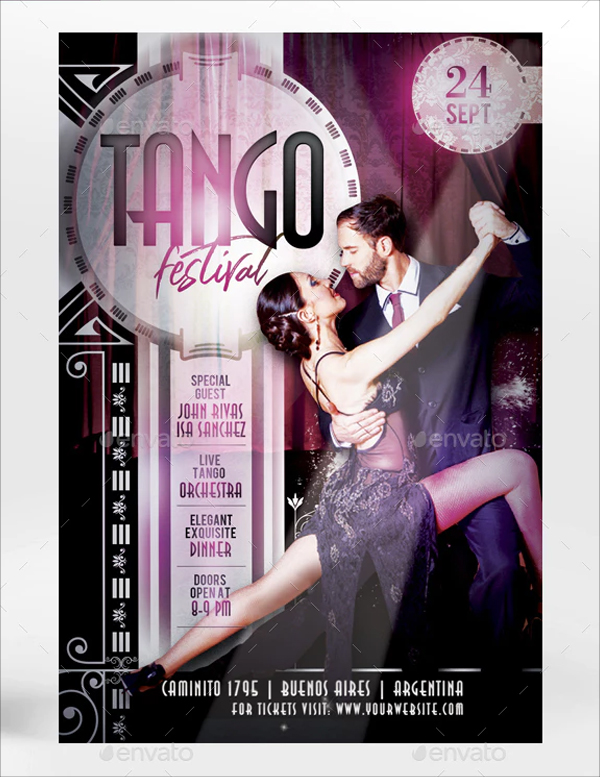 Tango Festival Flyer Templates