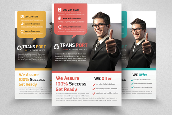 Transport Agency Business Flyer Templates