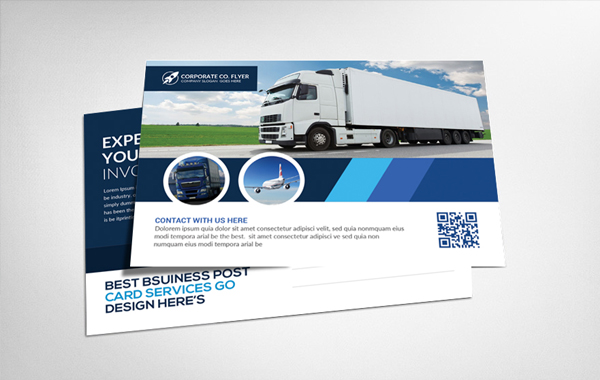 Transport Business Postcard