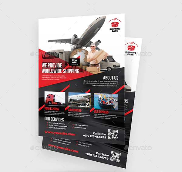 Transport Marketing Flyer Template