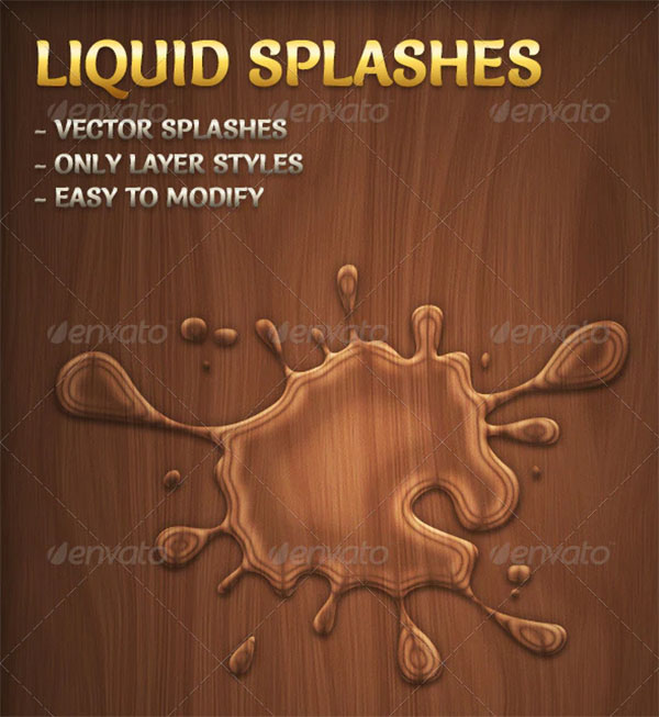 Vector Liquid Splashes