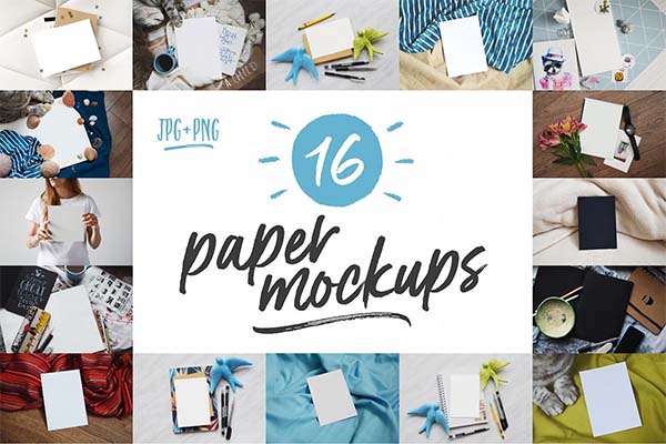 16 Paper Mockups