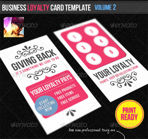 Business Loyalty Card Template