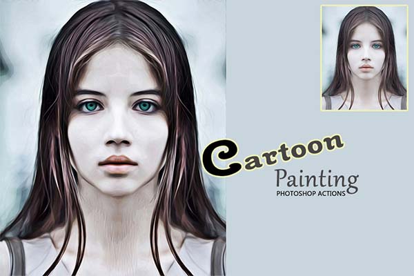 Cartoon Painting Photoshop Actions