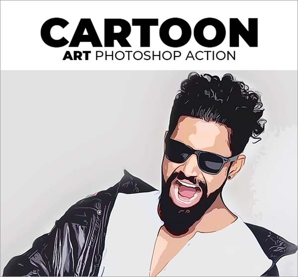 Cartoon Print Art Photoshop Action