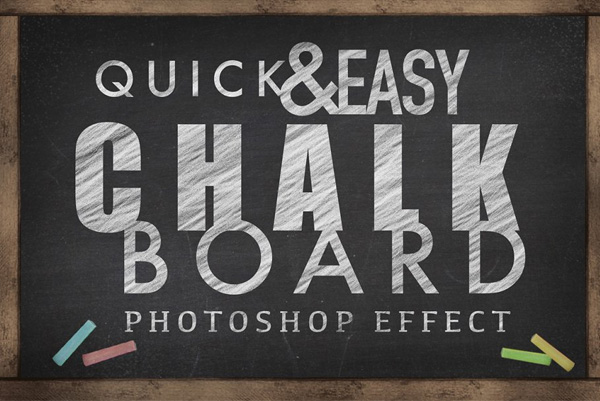 Chalkboard Photoshop Effect