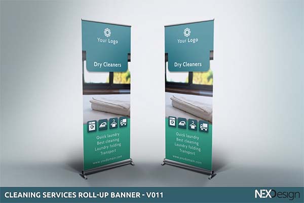 Cleaning Services Roll-Up Banner