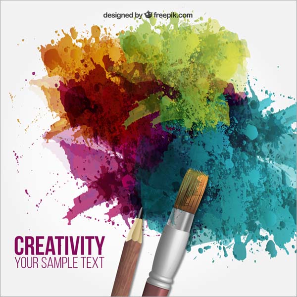 Creative Free PSD Paint Flyer