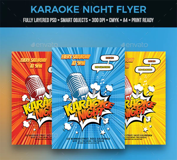 Creative Karaoke Flyer