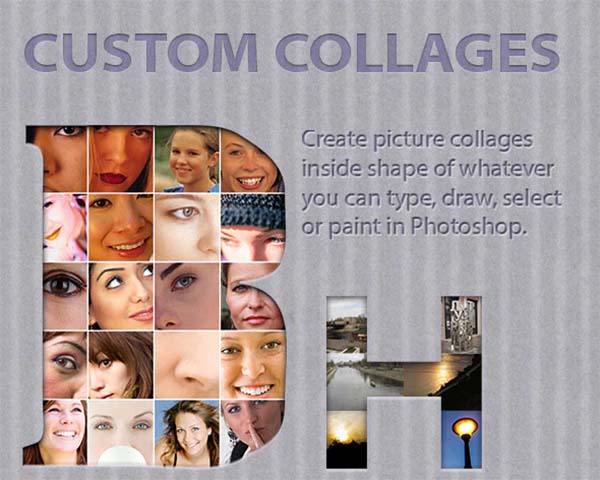 Custom Collages Photoshop Actions