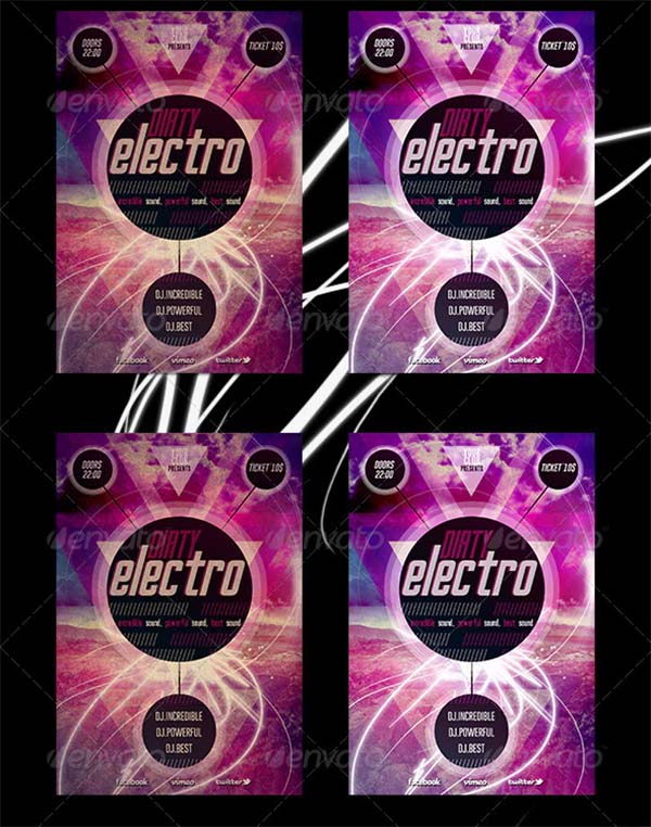 Dirty Electro Flyer Template