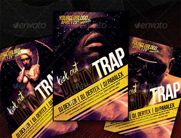Dirty Trap Flyer Template