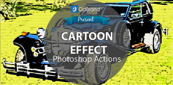 Editable Cartoon Effect Photoshop Action