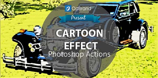 Editable Cartoon Effect Photoshop Action