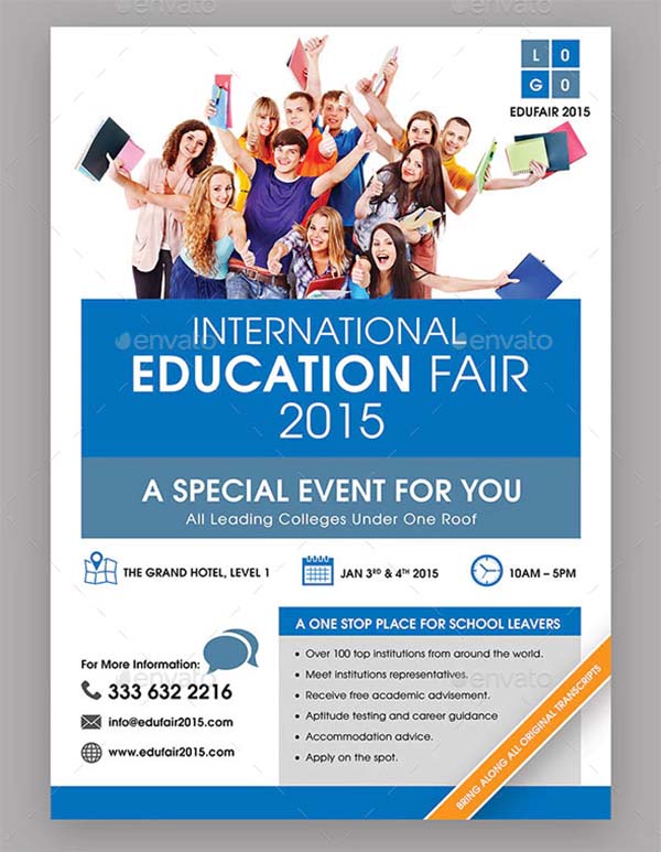 Education Fair Event Flyer Template
