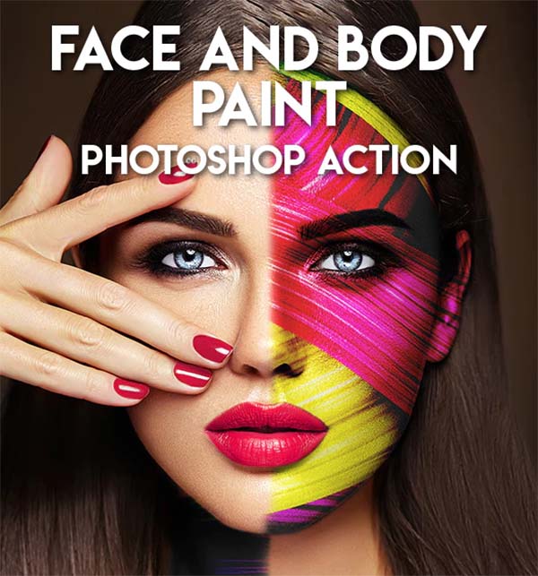 Face and Body Paint Photoshop Action